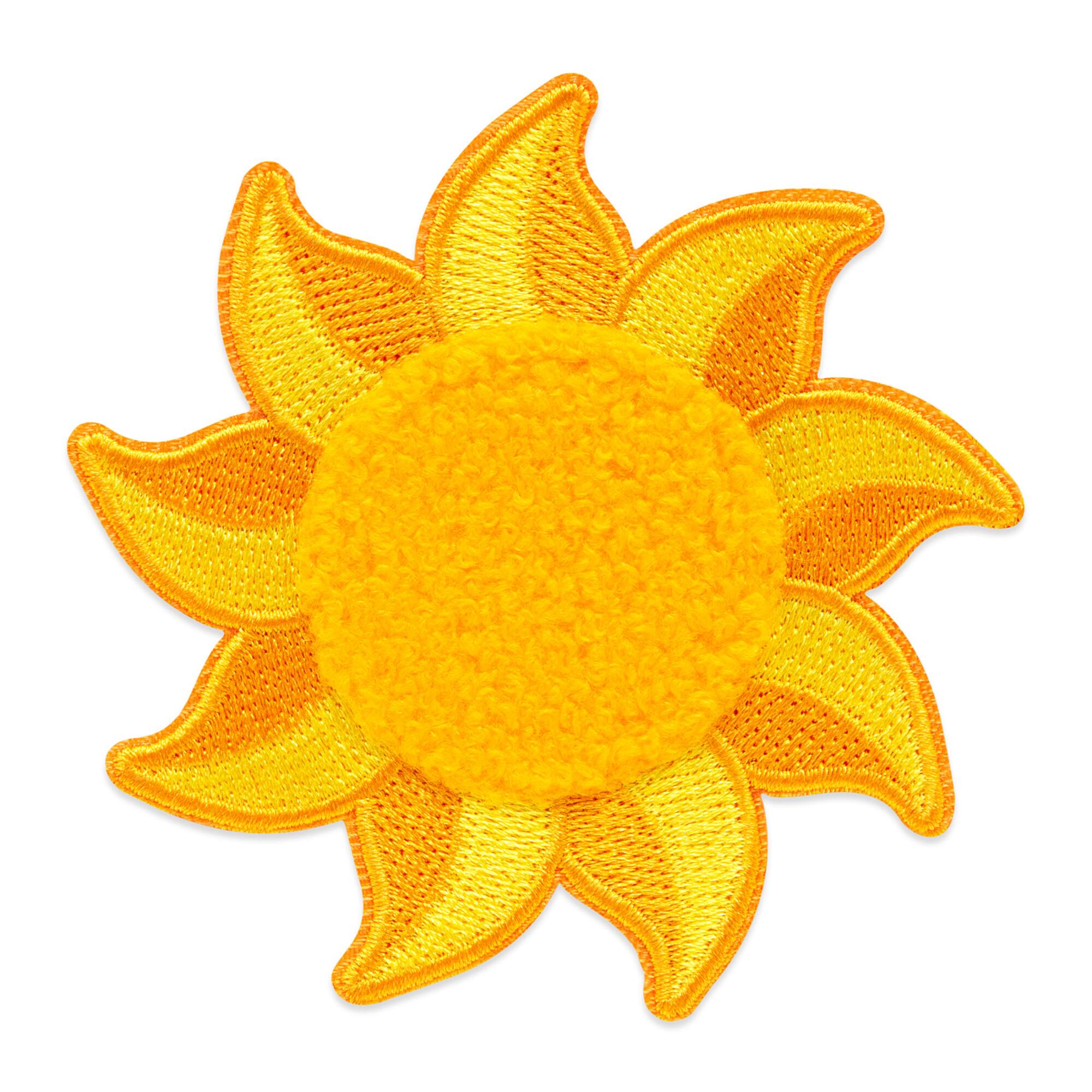 Summer Sun Iron-On & Adhesive Embroidered Patch by Make Market®